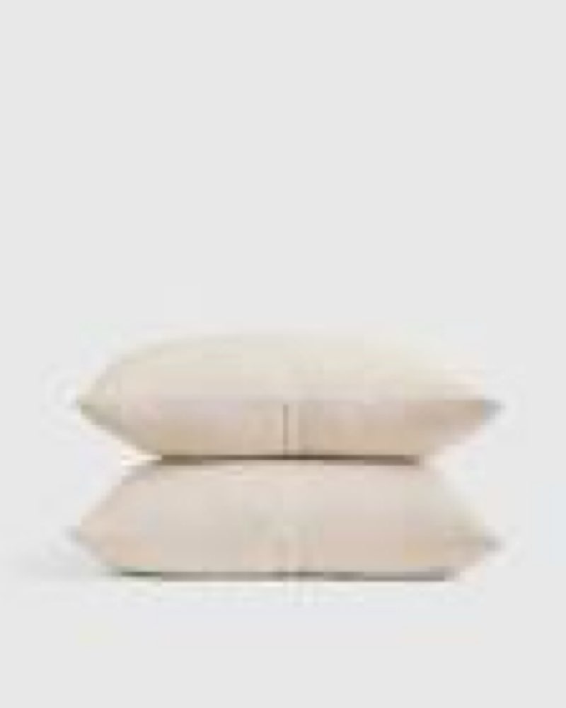 Organic Cotton Gauze Sham Set, King, Undyed