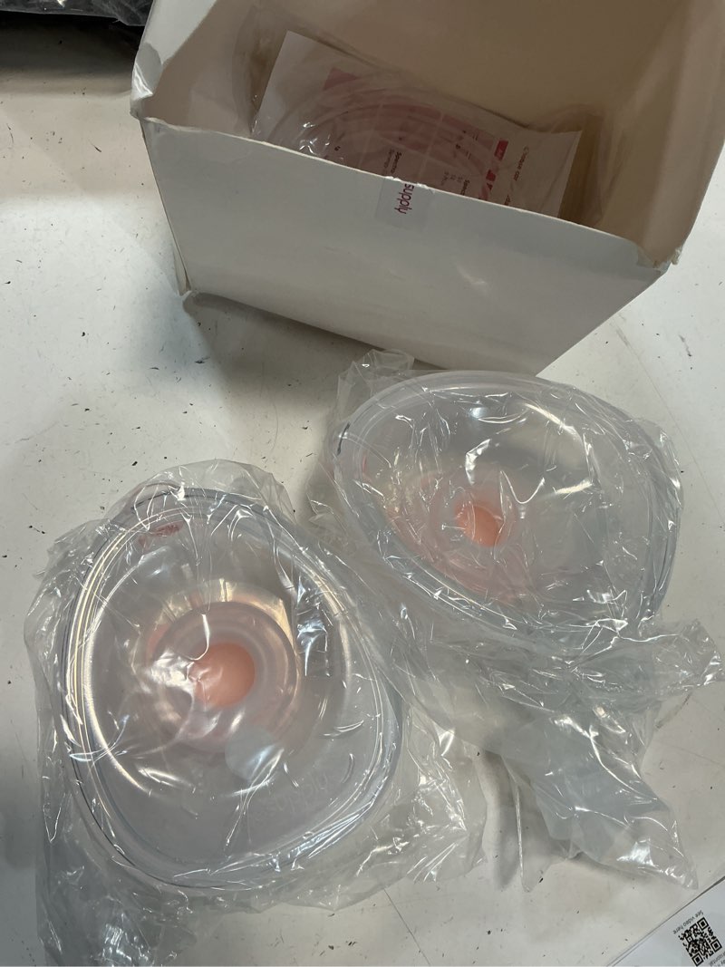 Condition photo showing New/Like New for Nenesupply Handsfree Wearable Breastmilk Collection Cara Cups Caracups Compatible with Spectra S1 S2 9 Plus Breast Pumps 24mm Silicone Flanges Replacement for Spectra Pump Parts 19 21mm Inserts 24mm Handfree Collection Cup