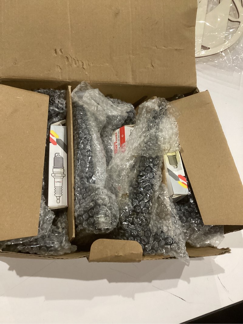 Condition photo showing As Is for Ignition Coil Pack & Iridium Spark Plugs Set of 6 Compatible with Chrysler 300 Pacifica Town & Country Dodge Avenger Challenger Charger Volkswagen Routan & More 3.5L 4.0L V6 Replaces# UF502 7781 Ignition Coil & Spark Plugs Set of 6