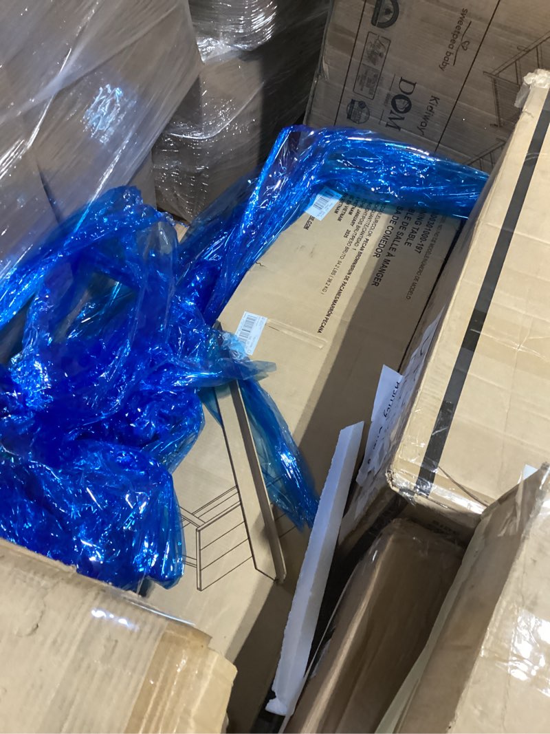 Condition photo showing Good Condition for Plank+Beam 72 Inch Farmhouse Dining Table, Solid Wood Rustic Kitchen Table, Large Wooden Rectangular Dinner Table for Dining Room, Home Office, Living Room Furniture, Easy Assembly, Pecan Wirebrush Pecan Wirebrush 72 Inch Table