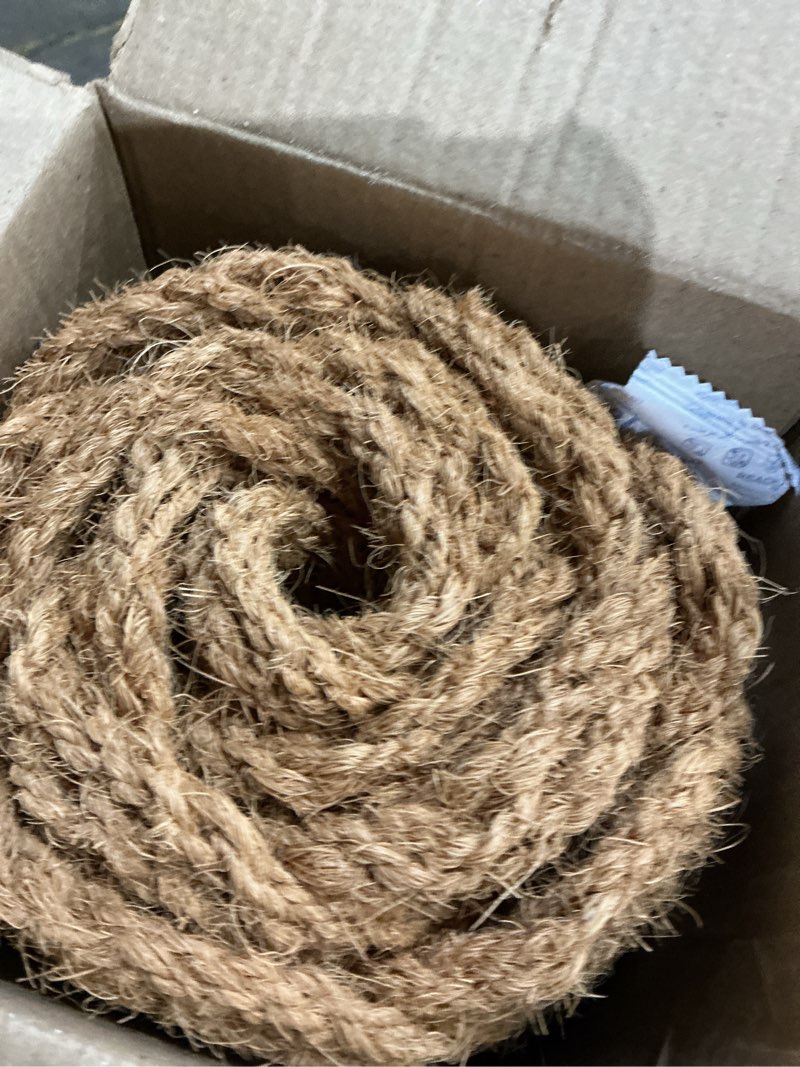 Condition photo showing Good Condition for mainevent rope doormat 50x15 inch, large rope door mat woven doormat, long braided door mat, braided, nautical outdoor sailors knot rug for indoor and covered outdoor