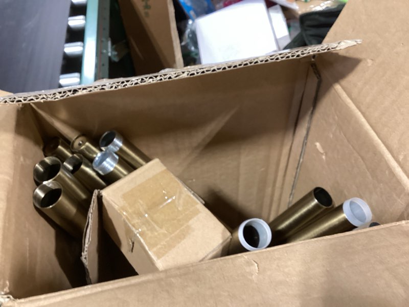 Condition photo showing As Is for edishine mid century table lamp, bedside lamp with pull chain switch, solid wood & metal pole, modern nightstand table lamp for living room, bedroom, office, frosted bronze & wood finish gold