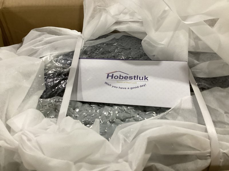 Condition photo showing Good Condition for hobestluk big bean bag lounger chairs large beanbag chair for adults bean bag sofa with memory foam filled for living room, bedroom or balcony (stripe grey)