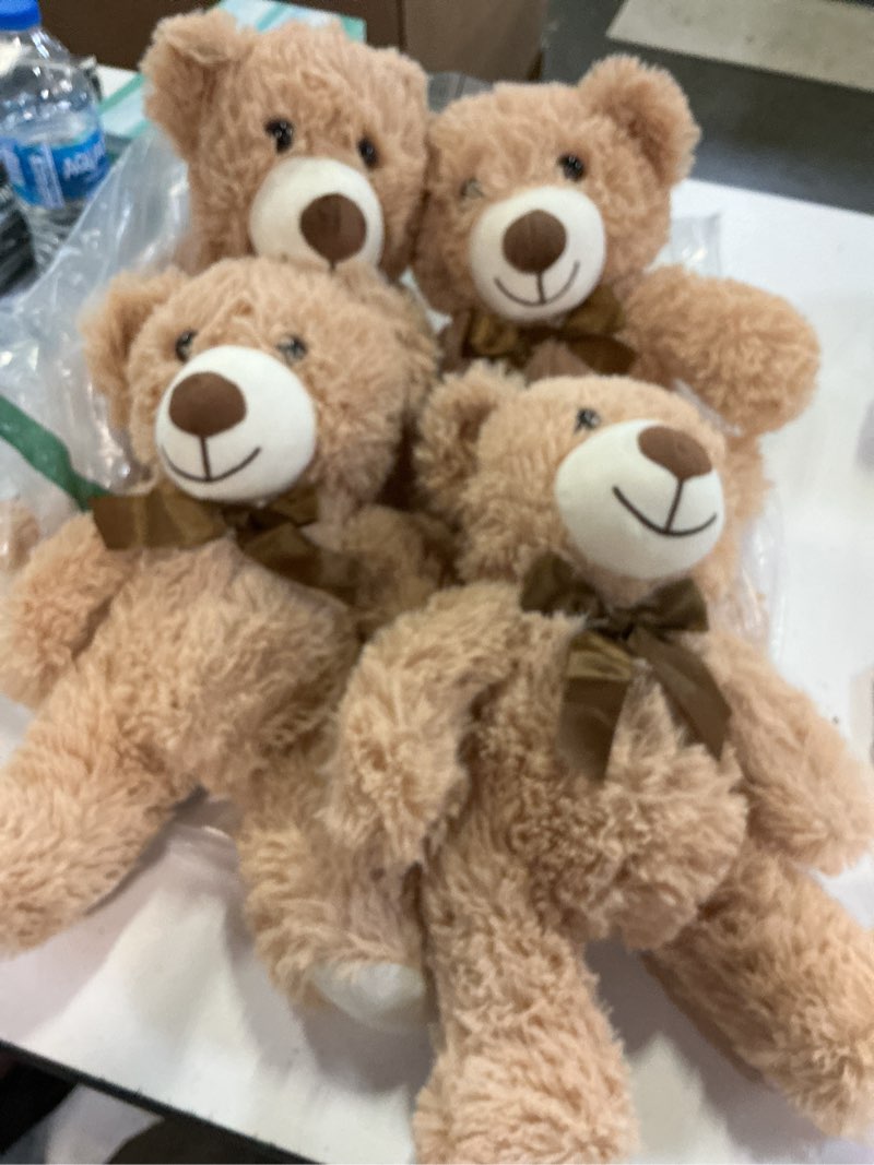 Condition photo showing Good Condition for civaner 4 pack 14 inches teddy bears plush stuffed animals cute soft bears gifts bulk for women bff girlfriend(light brown)