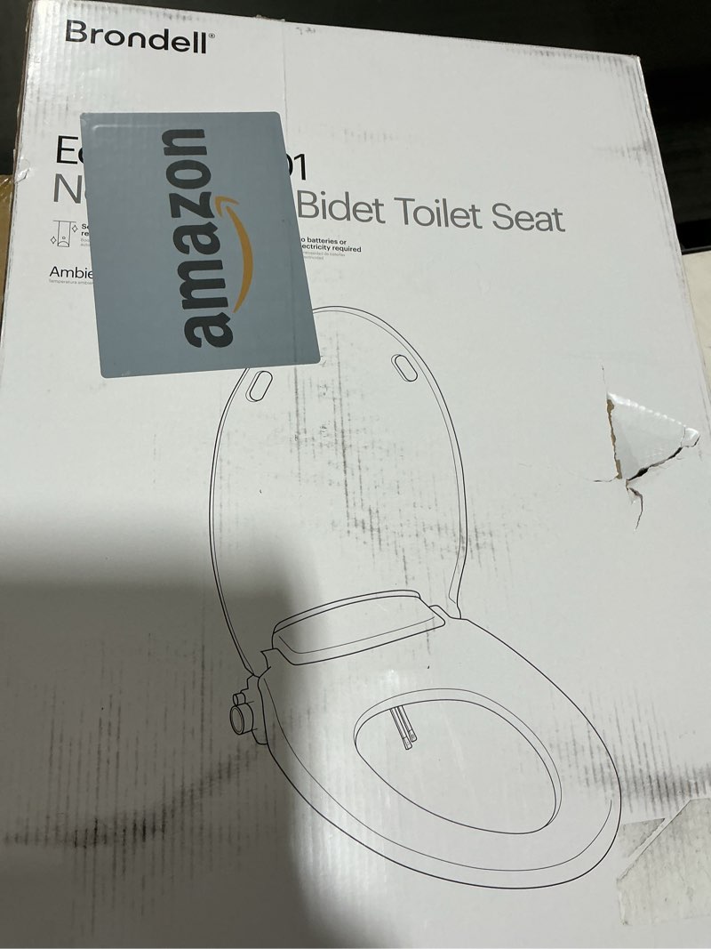 Condition photo showing Good Condition for Brondell Bidet Toilet Seat Non-Electric Swash Ecoseat, Fits Elongated Toilets, White - Dual Nozzle System, Ambient Water Temperature - Bidet with Easy Installation S101 Elongated