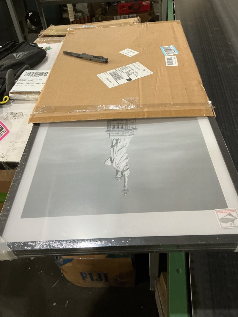 Condition photo showing New/Like New for ENJOYBASICS 18x24 Picture Frame, Display Poster 16x20 with Mat or 18 x 24 Without Mat, Wall Gallery Photo Frames, Black, 2 Pack Black 18x24