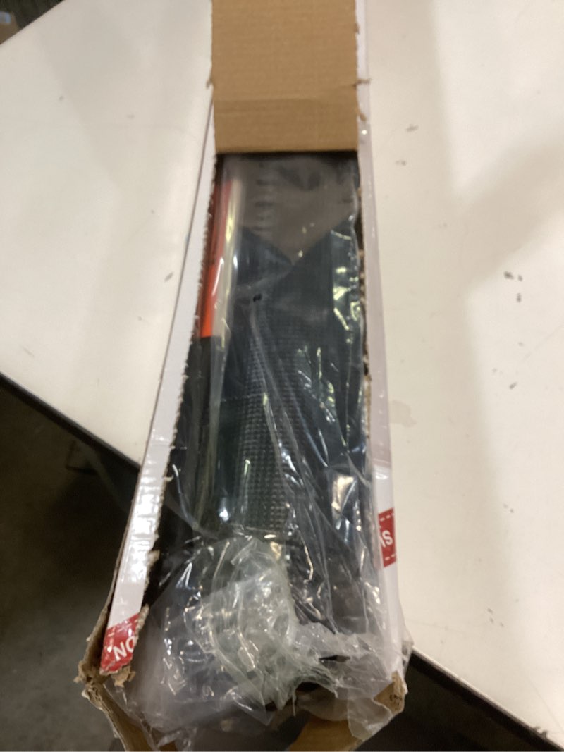Condition photo showing Good Condition for Reinforced Bottom 100 Inch Retractable Baby Gates Extra Wide Baby Gate for Large Openings, 8 ft Super Long Child Gates for Large Openings, Mesh Retractable Dog Gate for Doorways Extra Wide, Black Black 33" Tall x 100" Wide? With Reinforced Bar ?