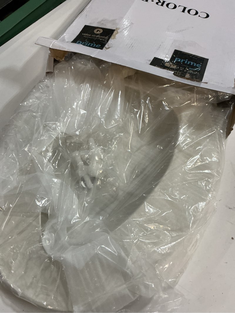 Condition photo showing Good Condition for Gerber Elongated Toilet Seat with Cover, Soft Close, No Slam, Quick & Easy Install, Heavy-Duty Plastic, Adjustable Fit for Standard Elongated Toilets, Durable & Fade-Resistant, Biscuit G009921309