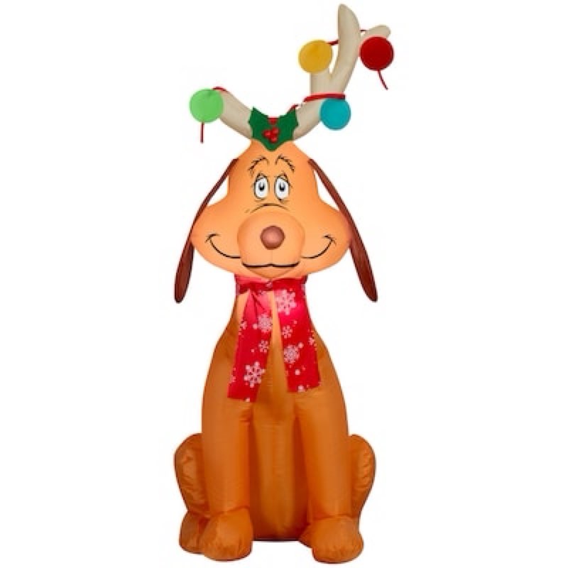 Grinch 4-ft Lighted Dr. Seuss Merry Christmas Inflatable