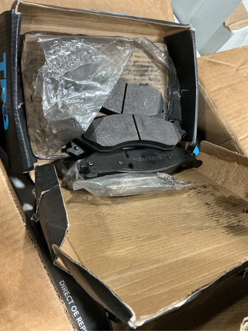 Condition photo showing As Is for trq front brake pad and rotor set semi metallic compatible with 1999-2003 ford f-150 2004 f-150 heritage 1997-1999 f-250