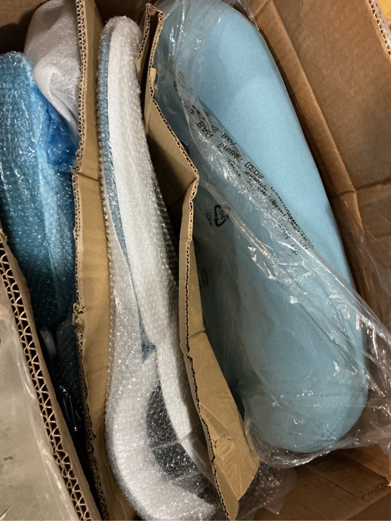 Condition photo showing New/Like New for tralt office chair ergonomic desk chair, 330 lbs home mesh office desk chairs with wheels, comfortable gaming chairs (sky blue) pack of 1 sky blue