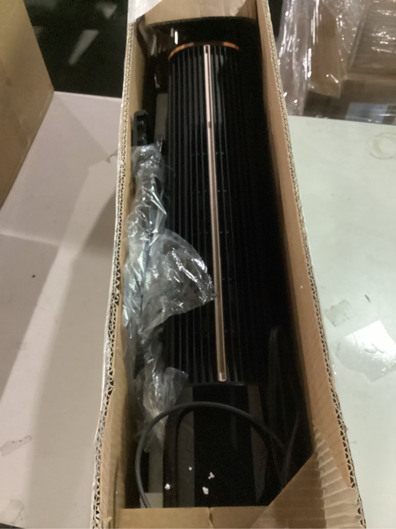 Condition photo showing item condition for Uthfy Space Heater for indoor use, Large Room Heater with 3D Flame Effect, 1500W Portable Electric Heater with ECO, 90° Oscillating, Remote, PTC Ceramic Heaters for Bedroom, Office, Home 32 Inch