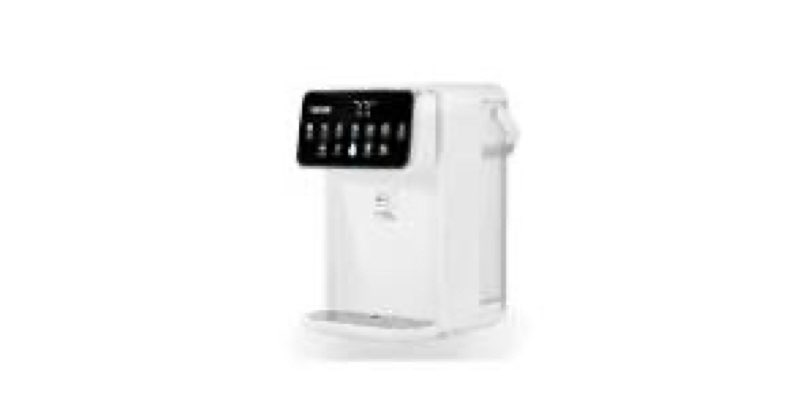 vevor instant hot water dispenser, countertop boiling water dispenser with 7 adjustable temperatures and 7 water volumes, 118 oz removable water tank, rapid heating with touchscreen and child lock for home