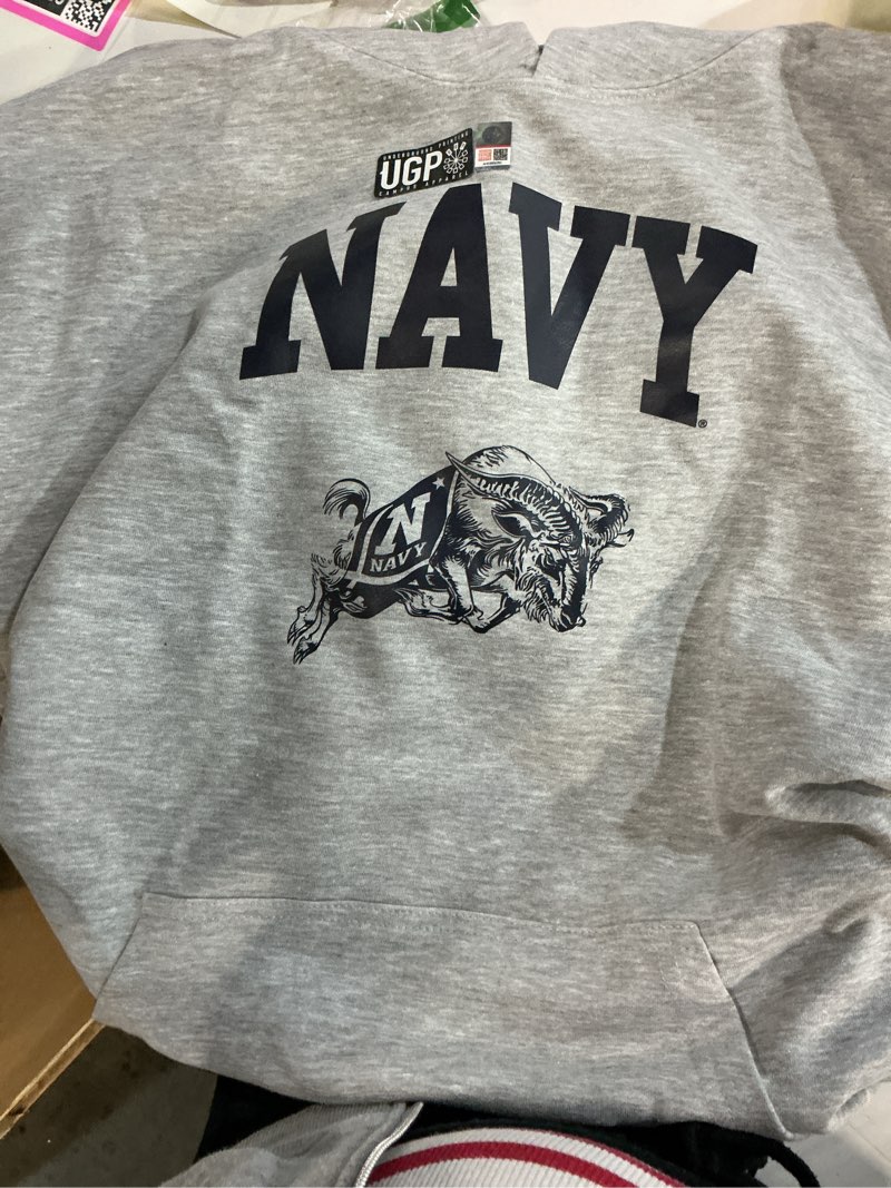 Condition photo showing New/Like New for UGP Campus Apparel NCAA Officially licensed College - University Team Color Arch Logo Hoodie Small Air Force Academy Falcons Royal