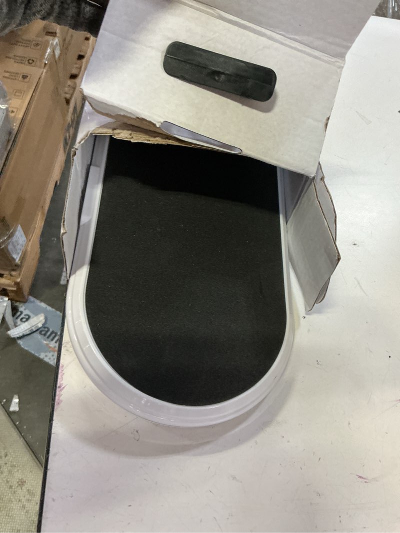 Condition photo showing As Is for ihao 3in1 wireless charging eye-care desk lamp 15w fast charging station for phone, smartwatch & earbuds, touch control dimmable led light adjustable gooseneck, modern office table lamp-hyt2096 white table lamp 3in1 wireless charger hyt2096 white