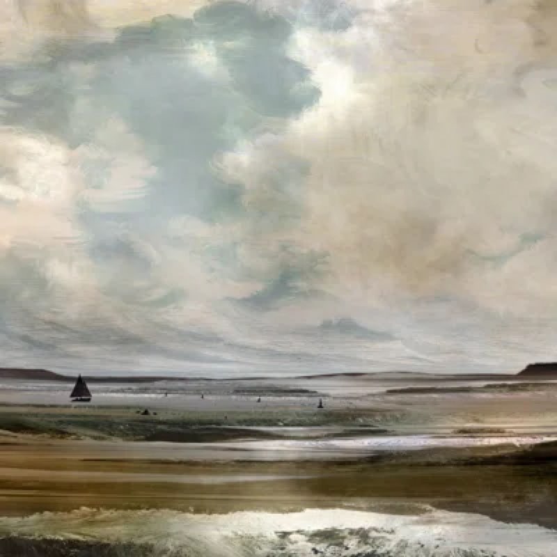 vintage seascape art