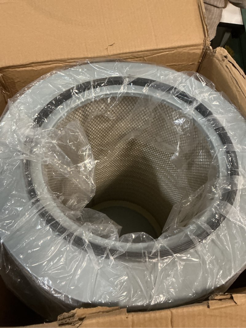 Condition photo showing New/Like New for p181038 p182038 air filter replaces donaldson filter;fits for cummins cat kenworth volvo hitachi ingersoll rand equipment;replaces af879 laf5069 laf5079 pa2363 42440 2515885