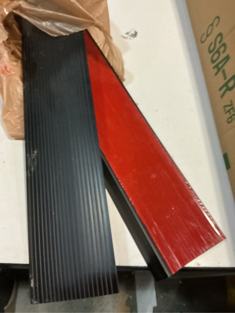 Condition photo showing Good Condition for Threshold Ramps for Doorways 1 Rise, Door Floor Transition Strip Self-Adhesive Wheelchairs Ramps, Door Threshold for Home Steps (Black, 2 PC) 1 Rise - 2 PC Black