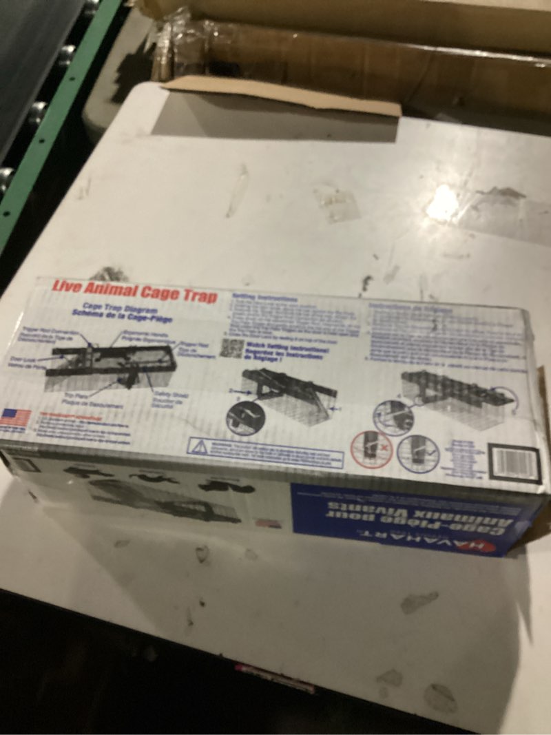 Condition photo showing Good Condition for havahart 1026 small 1-door humane live catch and release animal trap for squirrels, weasels, chipmunks, and small animals,white