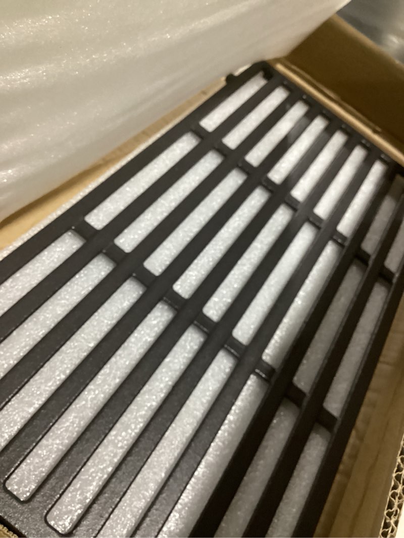 Condition photo showing Good Condition for safbbcue 18 7/8" cast-iron cooking grates for weber genesis ii e-210 & lx s/e-240 series gas grills 2017 and newer,replace for weber 66094 66801 grill parts,fits 60010001 65010001 60004001 65004001 18.8" 66094 for genesis ii 200