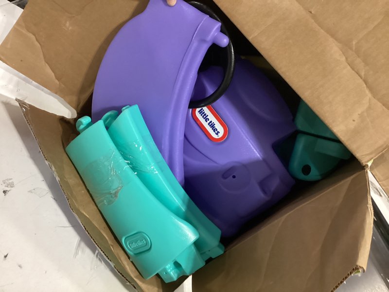 Condition photo showing As Is for Little Tikes Bluey Grannies Car Coupe with 2 Accessories, Bluey Foot-to-Floor Ride-On, for Boys and Girls Ages 1.5-5 Years