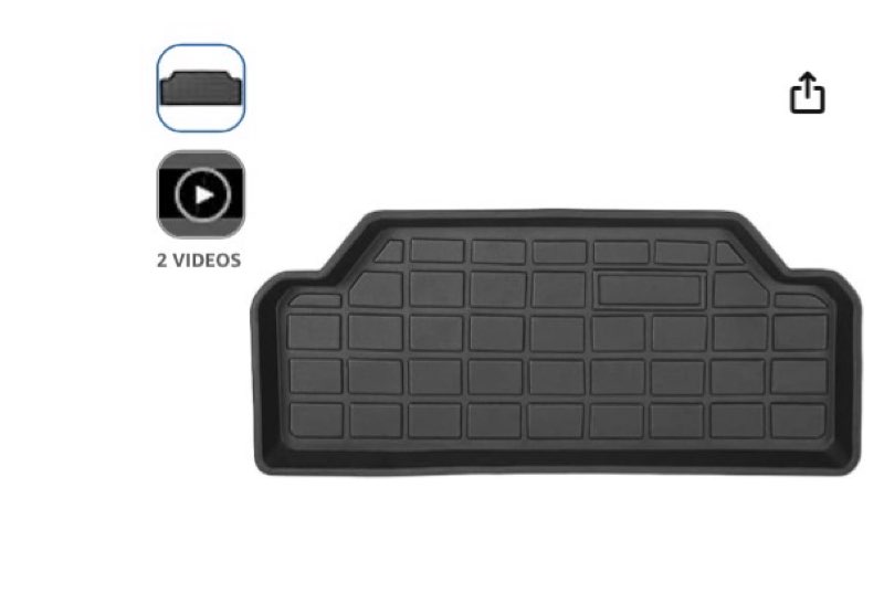 mixsuper custom fit for frunk cargo liner tesla model s 2016 2017 2018 2019 2020 model s accessories all weather front trunk mat 3d non-skid black rubber storage cargo tray