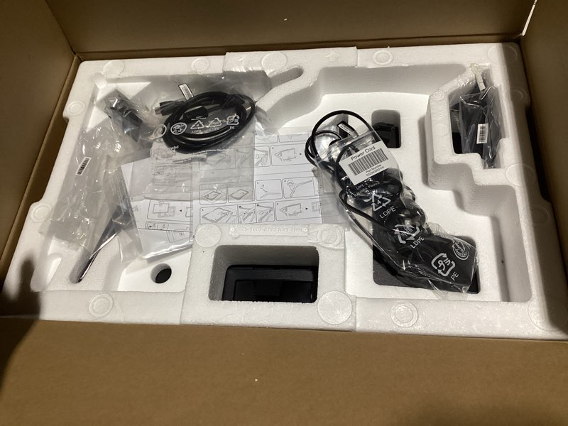 Condition photo showing Good Condition for As is Samsung 27\" Essential S3 (S36GD) Series FHD 1800R Curved Computer Monitor, 100Hz, Game Mode, Advanced Eye Comfort, HDMI and D-sub Ports, LS27D366GANXZA, 2024