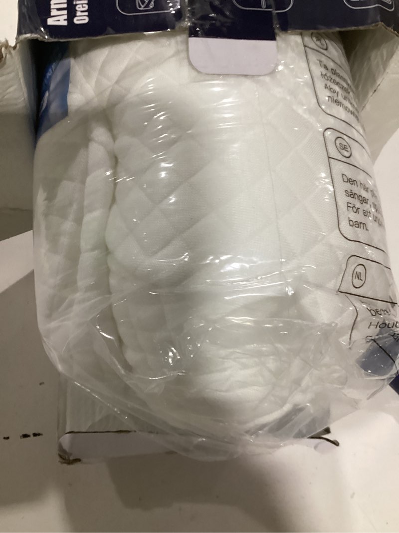 Condition photo showing New/Like New for Side Sleeper Pillow with Arm Hole, Shoulder Relief System, Arm Pillow for Neck and Shoulder Pain, Premium Memory Foam, Suitable for Side, Back and Stomach Sleepers - White White 6in Height