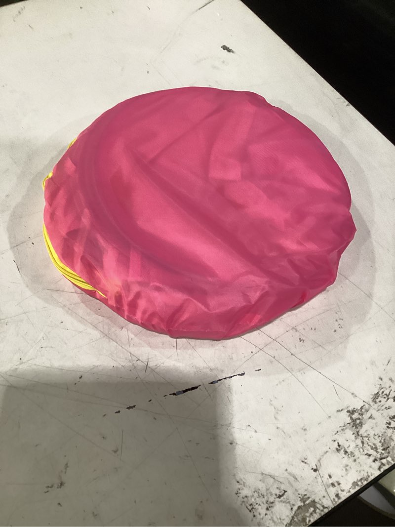 Condition photo showing Good Condition for pop up princess tent with star light, toys for 2 3 year old girl birthday gift, ball pit for baby with 1 carrying bag, foldable kids play tent for toddlers, two year old girl toy indoor outdoor
