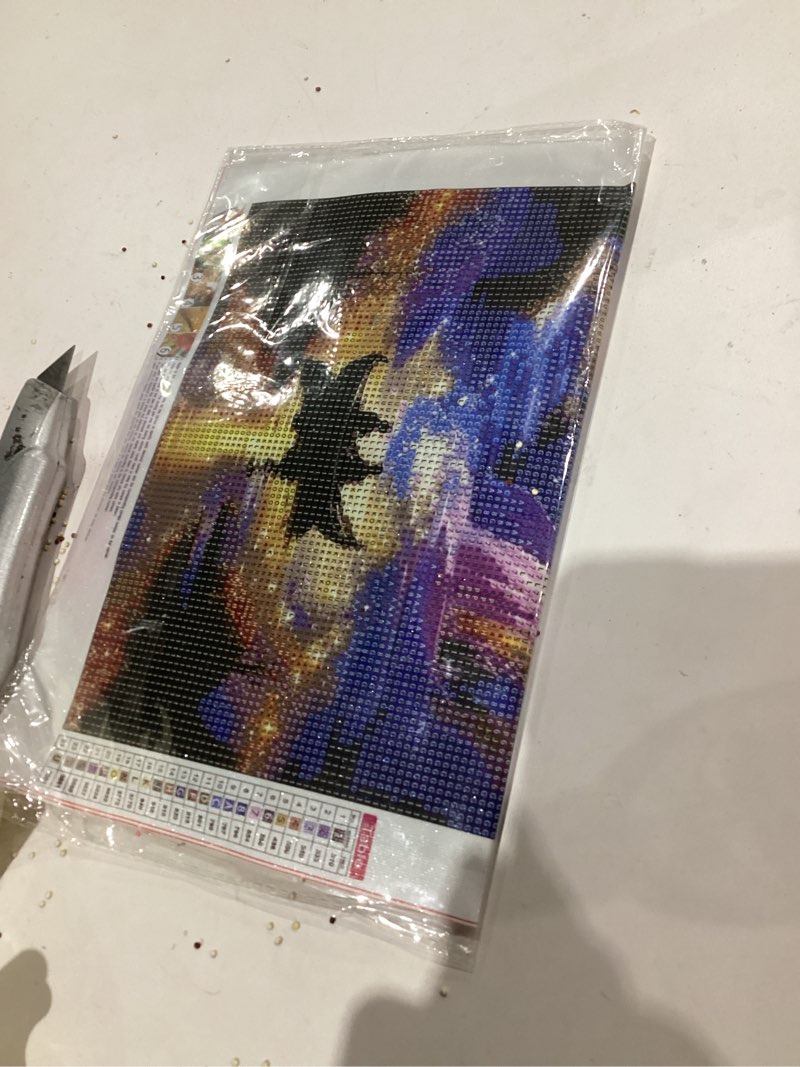 Condition photo showing New/Like New for hill froeistung 5D Colorful Angel Diamond Art Painting Kits for Adults,Moon,Flower Diamond Art, DIY Full Drill Genie Diamond Art Painting Set for Home Wall Decor Gifts (12X12 inch) HF-A030