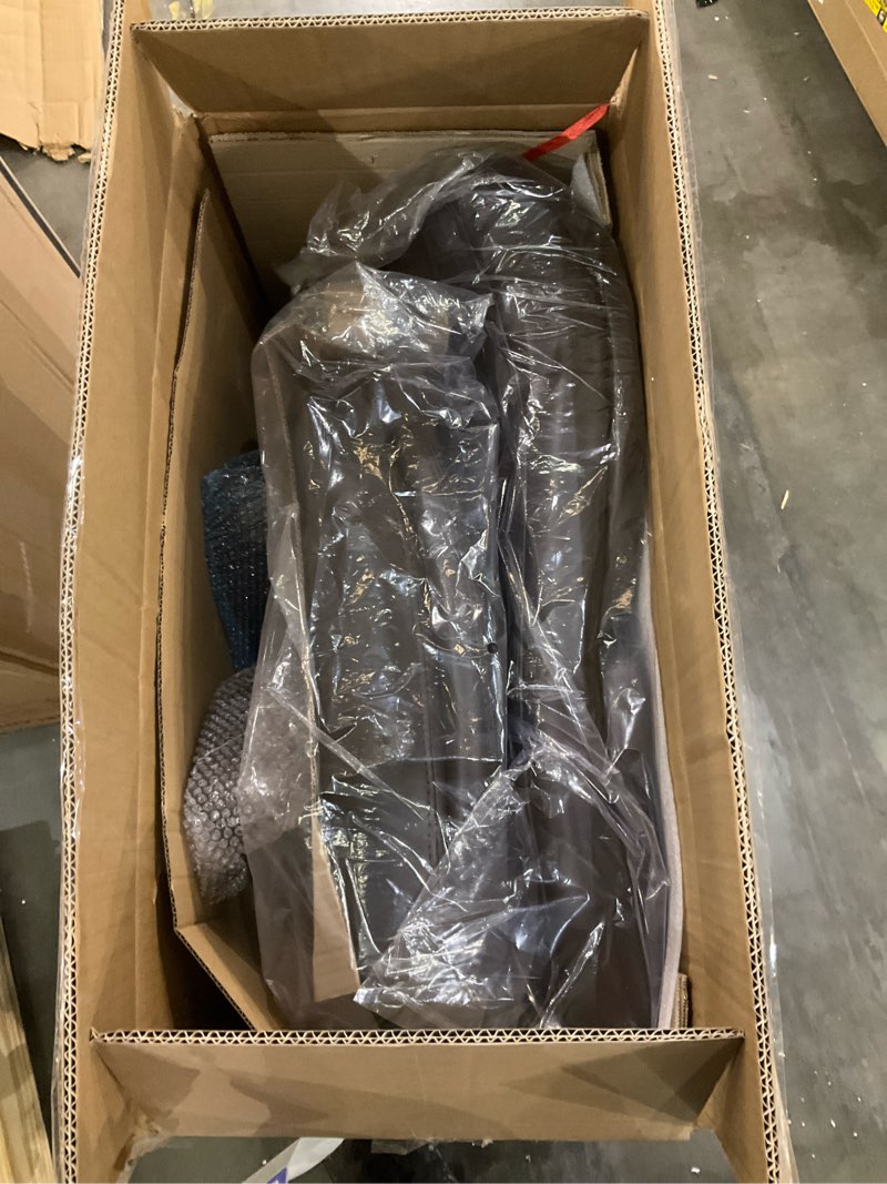 Condition photo showing Good Condition for Sweetcrispy Computer Gaming Chair, Ergonomic High Back Heavy Duty Task Desk Office Chairs with Wheels, Flip-up Arms, Adjustable Height, PU Leather,Dark Brown Dark Brown 1 Pack