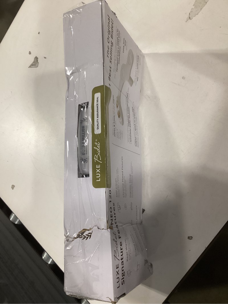 Condition photo showing New/Like New for LUXE Bidet NEO 120 - Single Nozzle, Self-Cleaning, Non-Electric Bidet Attachment for Toilet Seat, Adjustable Water Pressure, Rear Wash (Gold)
