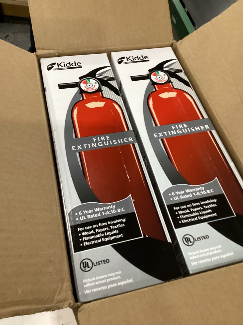 Condition photo showing New/Like New for Kidde Multi Purpose Fire Extinguisher for Home, Office, Dorm, Residential, 1A10BC, 6 Pack