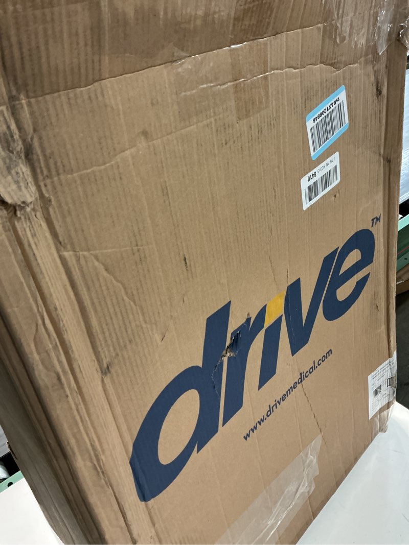 Condition photo showing Good Condition for Drive Medical Rollator Walker with Seat - Stable Mobility Support - Height Adjustable - Durable Steel Frame Construction - Smooth 7.5" Wheels - Foldable Frame - 350 Lb Limit - Red