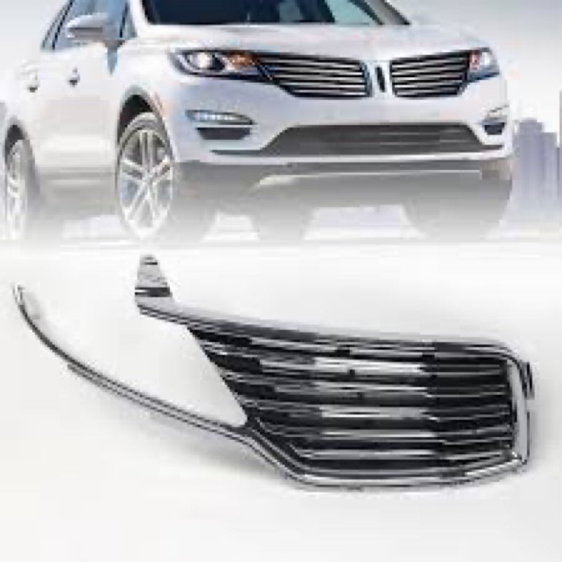 jolong front grille left driver side fit for lincoln mkc 2015-2018 bumper hood grill replacement for