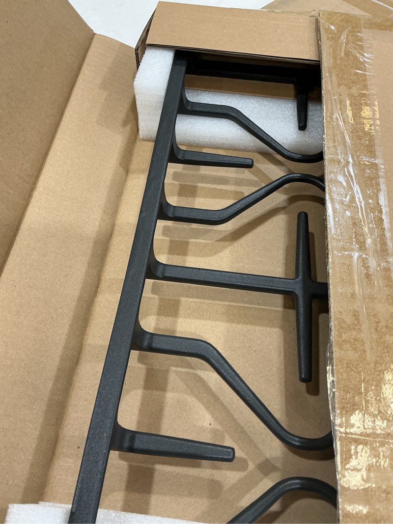 Condition photo showing Good Condition for wb31x27151 stove grate replacement parts for ge stove parts 19.5’’ x 10'' wb31x24736 burner side grate general electric gas range parts stove surface burner grate ge gas cooktop cast iron rack 1 pack