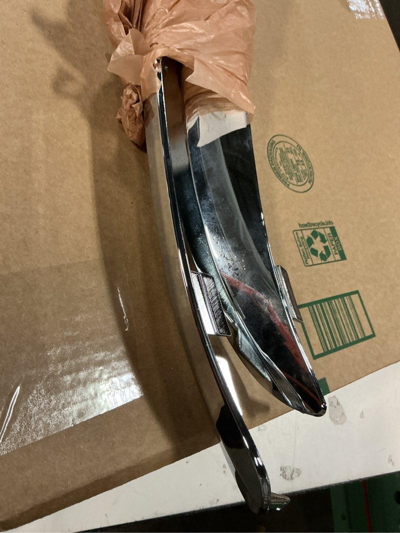 Condition photo showing As Is for labwork Front Bumper Molding Chrome Trim Set Left and Right Replacement for 300 2011-2014 CH1046103 CH1047103 68127941AB 68127940AB