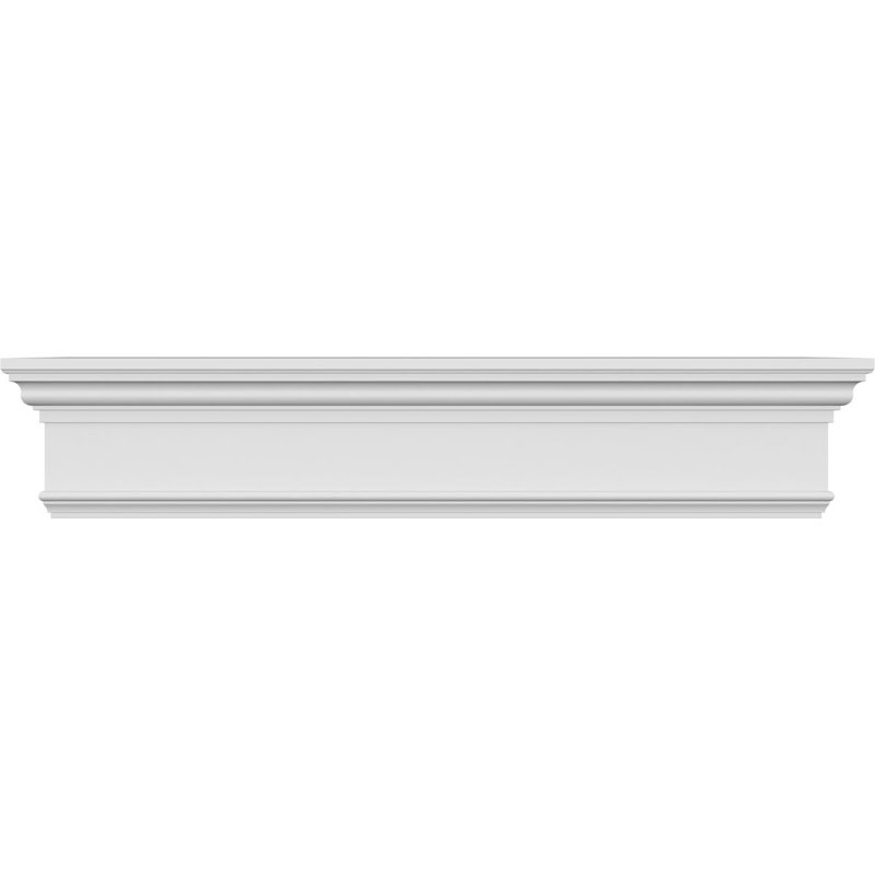 Endurathane Traditional Crosshead, 75" Bottom Width x 78 1/2" Top Width x 6"H x 1"P, Factory Primed