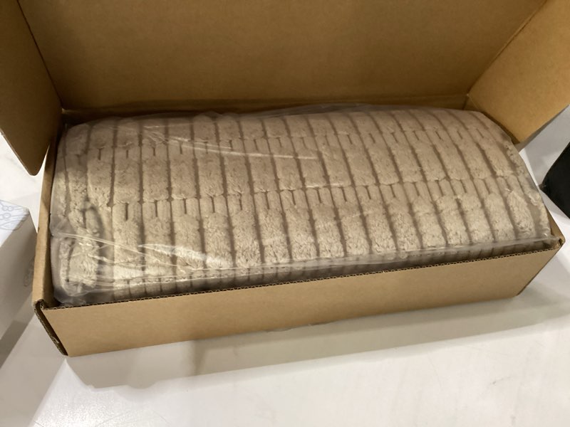 Condition photo showing New/Like New for wdfour headrest memory pillow, support cushions for neck, back or foot for sofas, recliners, office chairs, massage chairs for neck pain relief and cervical support(khaki, 13" wx2.7 d). 13"wx2.7"d khaki