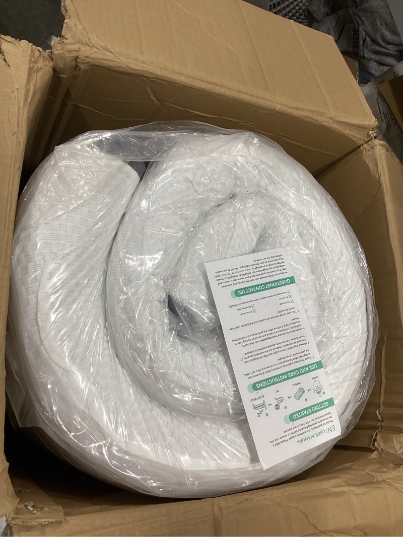 Condition photo showing Good Condition for vipbear extra firm mattress topper king: 4 inch high density bed topper?extra support for pain relief?breathable washable soft cover with anti-slip straps?certipur-us oeko-tex certified 76"x 80" 4 inch-white king