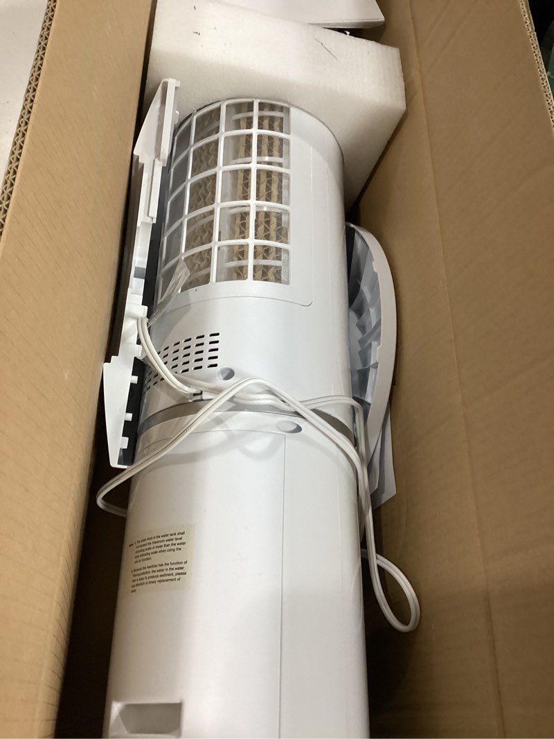 Condition photo showing Good Condition for 42 inch windowless air conditioner portable w/4 modes & 3 speeds, 1-gal tank for 15h cooling evaporative air cooler, 12h timer, remote, 90° oscillating swamp cooler air conditioner for bedroom snowy