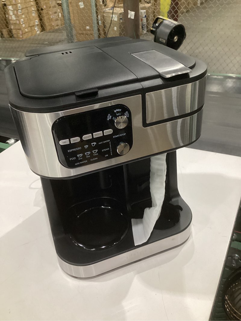 Condition photo showing Good Condition for (incomplete parts, not tested)cuisinart coffee center barista bar 4-in-1 coffee maker, single-serve pods compatible, coffeemaker, three brewing sizes, ss-4n1nas, black black 12-cup