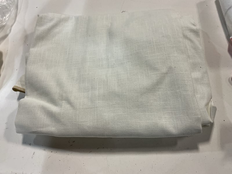 Condition photo showing Good Condition for quince european linen curtian 48”x108” white
