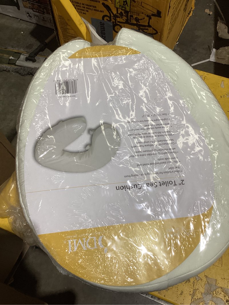 Condition photo showing Good Condition for dmi raised toilet seat toilet, toilet seat riser, seat cushion and toilet seat cover to add extra padding to the toilet seat while relieving pressure, 2 inch pad, white 2 inch (pack of 1)