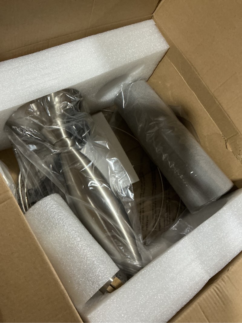 Condition photo showing Good Condition for seealle lamps for bedrooms - touch control bedside lamp with usb c+a, 3 way dimmable nightstand lamps with usb port, brushed nickel table lamp for living room guest room bed side end table(single) h. grey shade and nickel base(single) 22.5in touch control