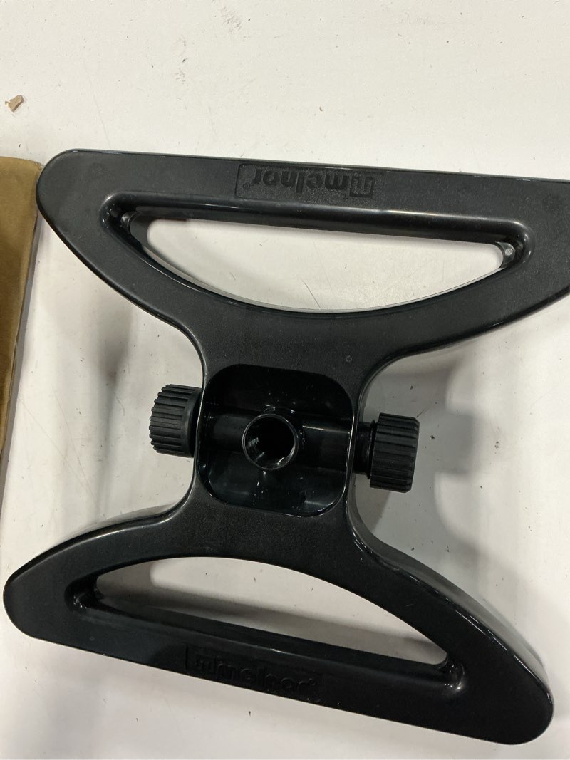 Condition photo showing As Is for melnor 65131amz minimax turbo oscillator sprinkler, 4000 sq. ft., 4-way adjustable, quick connect bundle, black, yellow quickconnect set sled base