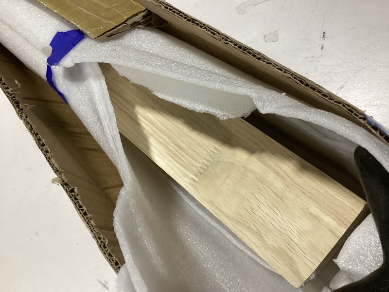 Condition photo showing Good Condition for 3" x 3" x 48" solid white oak stair newel post with a single groove notched newel wood balusters for staircase interior railing newels for stair handrails 3 x 3 x 48" white oak 1