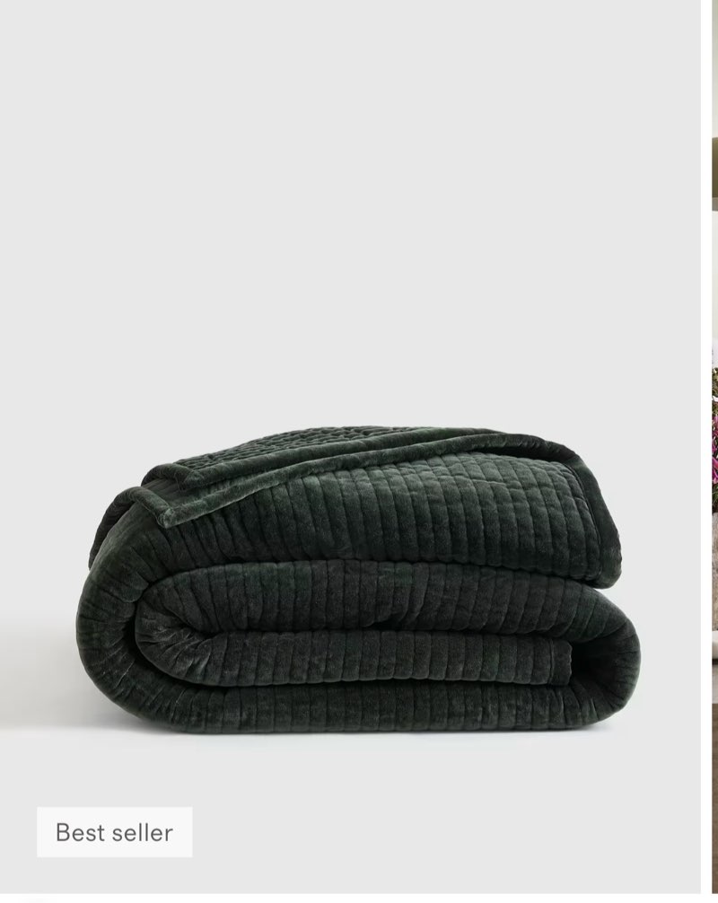 quince cotton velvet channel quilt( king/cal king) 