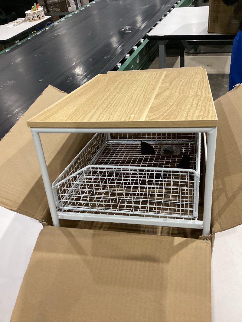 Condition photo showing Good Condition for coffee pod drawer,coffee machine storage rack,home kitchen counter coffee bar organizer,storage basket drawer (white)