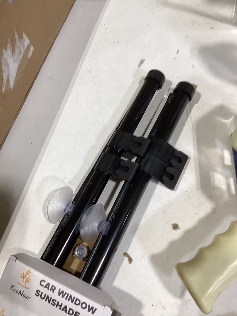 Condition photo showing As Is for EcoNour Car Window Shades (4 Pack) | Retractable Roller Sunshade for Kids | Baby Window Shades for Offers Impeccable Sun Protection | Curtain Shades for Privacy Blackout | 15"x17" Standard(4 Pack)